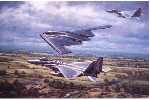 B2 with F15 escorts
