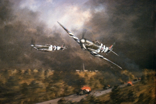 Spitfire IXs in Normandy