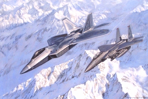 F22 and F15E Alaska