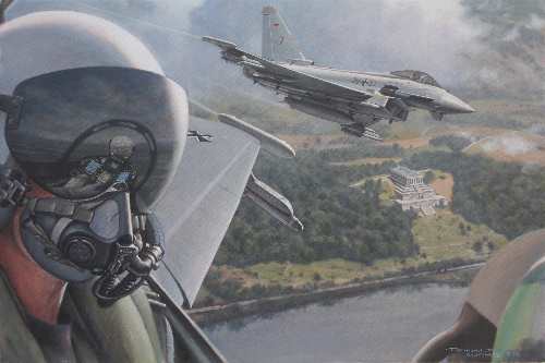Luftwaffe Eurofighters over Walhalla
