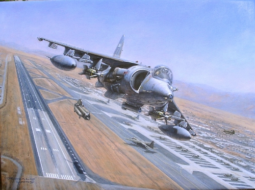 Harrier GR9 in Afghan