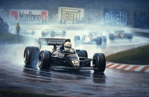 Ayrton Senna at Estoril