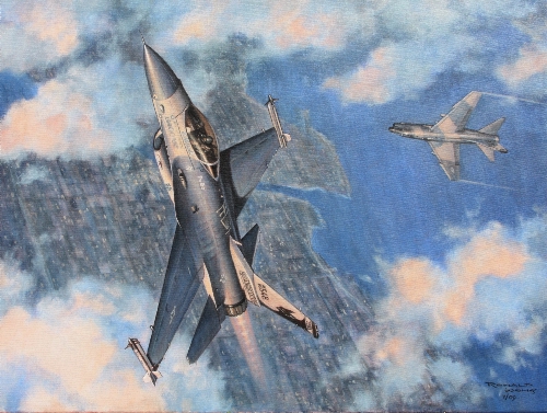 F-16 vs A-7 over Oshkosh