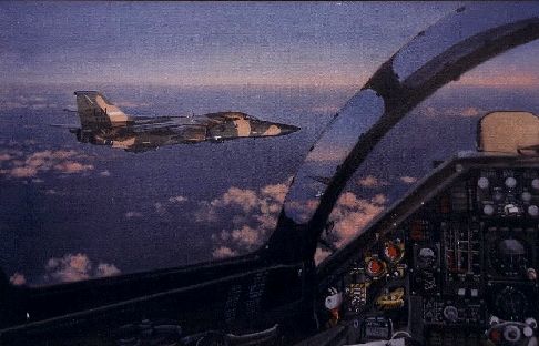 F111 cockpit view